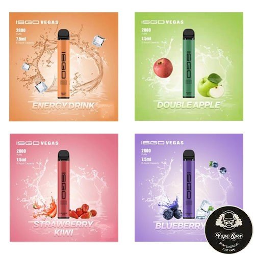 isgo-min.jpg ISGO VEGAS DISPOSABLE VAPE 2800 PUFFS - Image 1