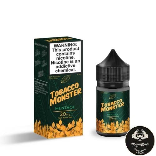 tobacco-monester-saltnic-menthol-30ml.jpg TOBACCO MONSTER SALTNIC MENTHOL 30ML - Image 1